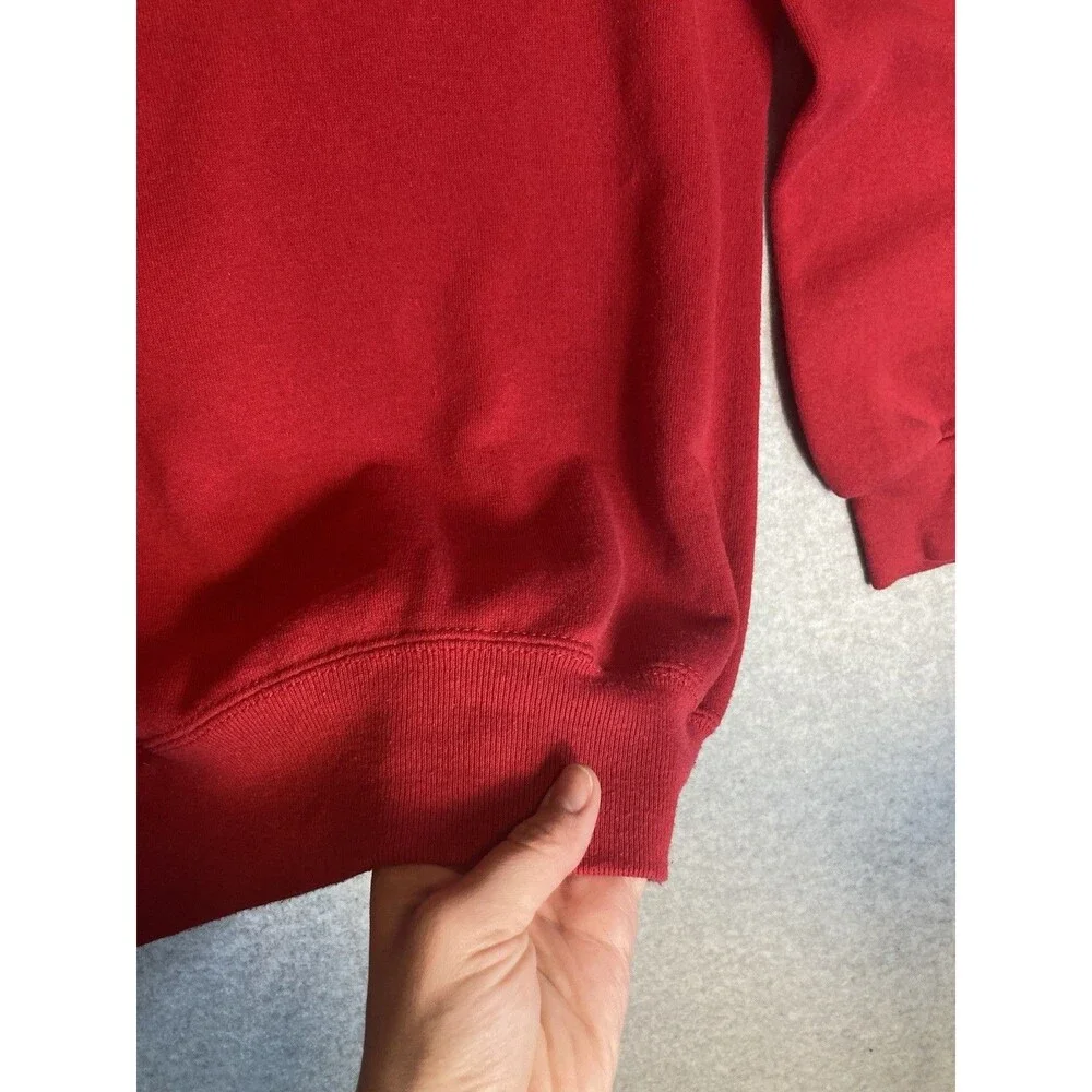 VTG Sweatshirt BW W Sz Xl Red Nautical Sailing Beach Coastal Lake Boating Ocean - Picture 8 of 11